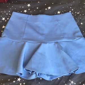 Blue flare skort